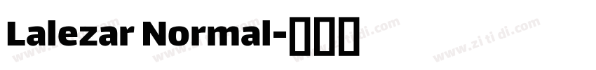 Lalezar Normal字体转换